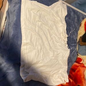 Extra Large, White Oversized Short-Sleeved